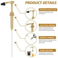 thumbnail image 2 of LINFANG Reusable Syrup Pump Dispenser Multipurpose Easy Control Coffee Flavoring Pump With Tip Cover for Home Coffee Bar, 2 of 9