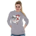 thumbnail image 4 of Ohio OH State Pride Cute Betty Boop Women Plus Size Long Sleeve Tee Brisco Brands 2X, 4 of 5