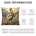 thumbnail image 5 of MLJA Farm Rooster Pillow Covers with Welcome to Quote Print Pillow Cases for Farmhouse Décor Housewarming Gifts Cushion Cover, 5 of 5