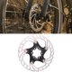 thumbnail image 5 of Rotor de , pastillas de de flotantes de material acero para s de montaña 140mm 160mm 180mm Negro 160mm Soledad Rotor de freno de disco de bicicleta, 5 of 9