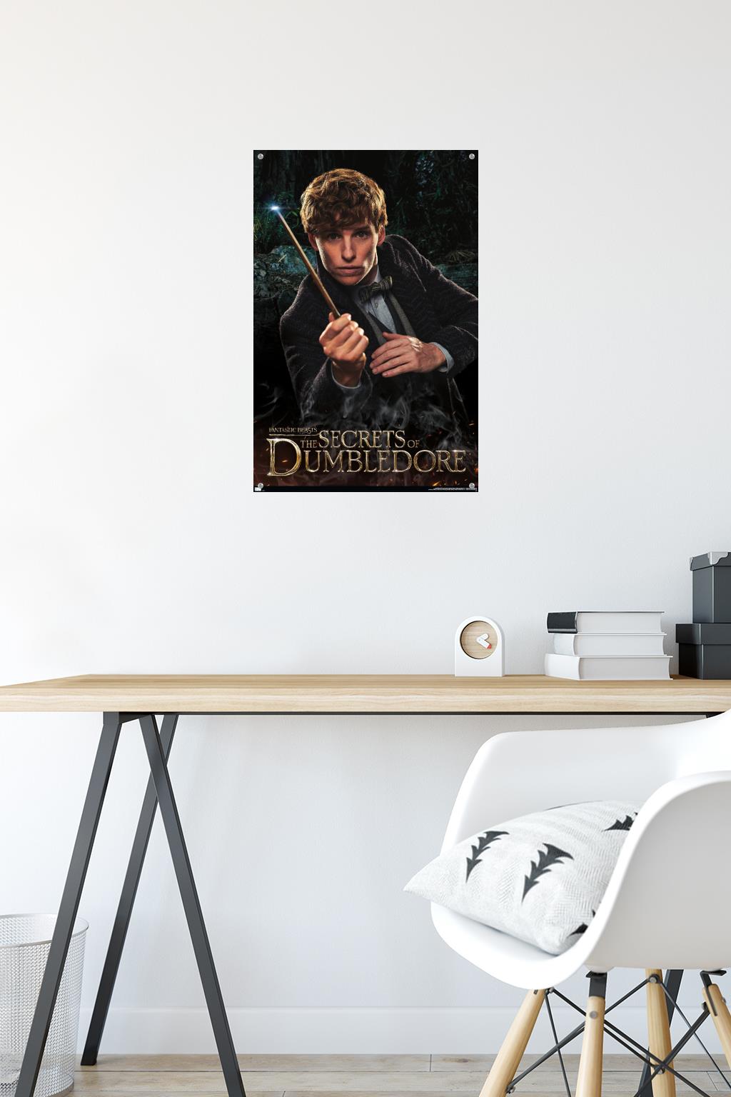 Fantastic Beasts: The Secrets of Dumbledore - Newt Wall Poster with Push Pins, 14.725" x 22.375"