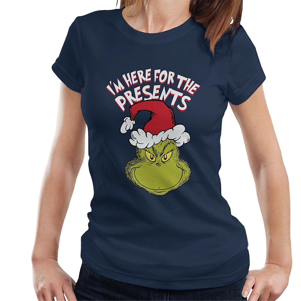 Yizuba The Grinch Im Here For The Presents Christmas Women s T Shirt Other