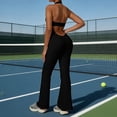 thumbnail image 6 of Cutuoiiu Womens Lace V-neck Halter Jumpsuit Backless Flared Pants Yoga Bodysuit for Workout Gifts, 6 of 6