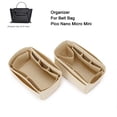 thumbnail image 4 of Organizador de bolsos de tamaño personalizado para cinturón Nano Micro Mini, forro de fieltro para bolsos con bolsillo para teléfono, moldeador de bolsos de mano, 2 estilos, 4 of 5