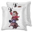thumbnail image 2 of Fundas de almohada de Gravity Falls, súper suaves, mullidas, de doble cara, acogedoras, para sofá, sala de estar, decoración del hogar, juego de 2 almohadas cuadradas, 2 of 8