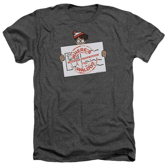 Wheres Waldo - Witness Protection - Heather Short Sleeve Shirt - XXX-Large