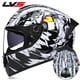 thumbnail image 1 of Cascos de carreras de cara completa Casco de motocicleta de doble visera cálido de invierno Casco deportivo de moto Dengxun unisex, 1 of 2