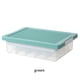 thumbnail image 5 of Caja de almacenamiento de bloques de construcción, contenedor de partículas grande/pequeño transparente para ahorrar espacio, caja de 2 capas, Almacenamiento y organización del hogar Verde Naiovety HA080043-03, 5 of 6