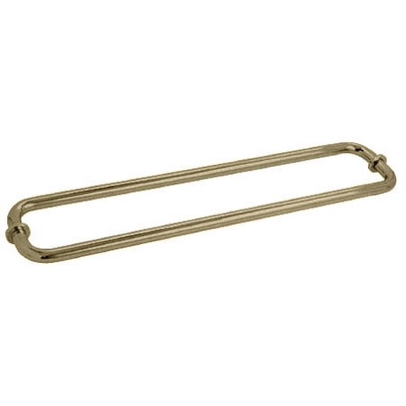 CRL SDTB24X24BBRZ Brushed Bronze 24" Back-to-Back Towel Bars for Glass