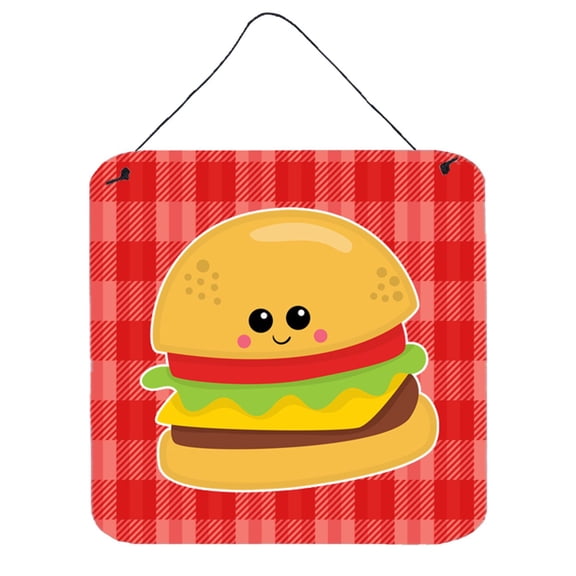 Hamburger Face Wall or Door Hanging Prints