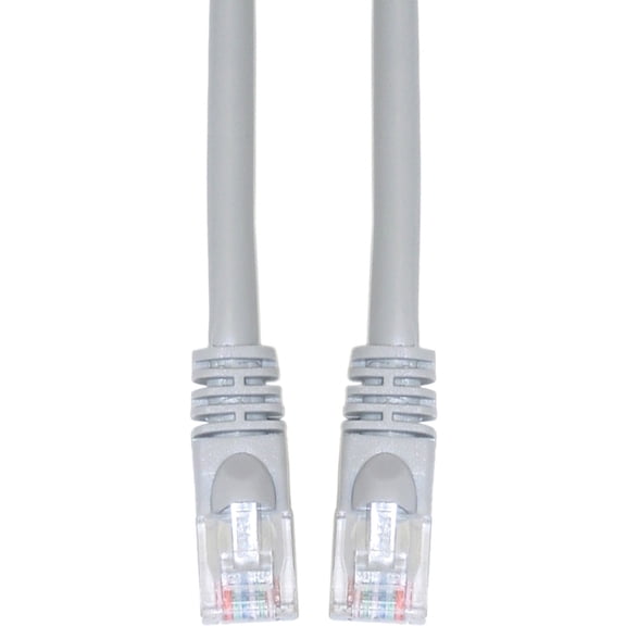 Cat6 Ethernet Cable, 24AWG, RJ45 Gold Plate Connector, ETL, 4 Pair Stranded Copper, Snagless Mold Boot Unshielded Twisted Pair (UTP) Internet Network Patch Cable, 6 Inches, Gray, CableWholesale