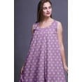 thumbnail image 3 of Bimba Lavender3 Robe de Nuit en Coton à Imprimé Floral Rose pour Femmes, Sans Manches, Tenue de Nuit, Robe Maxi X-Small, 3 of 6