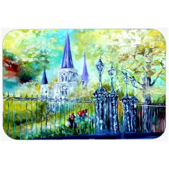 St Louis Cathedrial Across the Square Mouse Pad, Hot Pad or Trivet