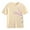 Beige, variant on Girls Short Sleeve Crop Tops Kids Easter Fashion Oversized Crew Neck T Shirts Casual Cute Bunny Print Tees