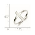 thumbnail image 2 of Sterling Silver Solid Cross Ring (Size 6) Made In India qr966-6, 2 of 2