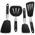 thumbnail image 1 of Naiovety 4 unids/set colador de silicona ranurado espátulas para freír barbacoa microondas panqueque carne filete sintonizadores utensilios de cocina Utensilios de cocina Naiovety HA062829-01B, 1 of 6