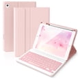 thumbnail image 1 of Funda con teclado ABEIFAN para iPad 9.ª generación 10.2" rosa, 1 of 8