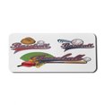 thumbnail image 1 of Sports Computer Mouse Pad, Baseball Mitt Ball Bat Hardball Supplies Exercise Team Various Classical Designs, Rectangle Non-Slip Rubber Mousepad X-Large, 35" x 15", Multicolor, by Ambesonne, 1 of 2