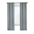 thumbnail image 2 of Winmate Insulated Cotton Grommet Curtain Panel - Pair each 40" x 54" in Dolphin Grey, 2 of 3