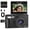 Black, variant on XLURC 4K Digital Camera Wifi 64MP Vlogging Camera for YouTube with 3" 180° Flip Screen, 18X Digital Zoom Photography Camera with 32GB Micro SD Card & 2 Batteries