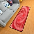 thumbnail image 3 of SKYSONIC 2'X6' Glittering Swirl Hearts Runner Rug with Rubber Backing, Valentine Romantic Non Slip Entryway Rug Runner Washable Soft Area Rug Carpet for Hallway Bedroom Kitchen Decor, 3 of 6
