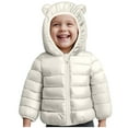 thumbnail image 5 of Kilaqueen Toddler Boys Girls Lightweight Puffer Padded Jacket Infant Kids Cute Bear Hoods Warm Winter Coat Outwear, 5 of 5