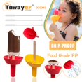 thumbnail image 2 of Estante para paletas a prueba de goteo, soporte para hielo sin goteo, sin enredos, con pajita para helado para niños, nuevo, 2 of 4