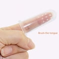 thumbnail image 2 of Baby Finger Toothbrush Tongue Cleaning Dental Care Massage Safe Clean Brush, 2 of 2