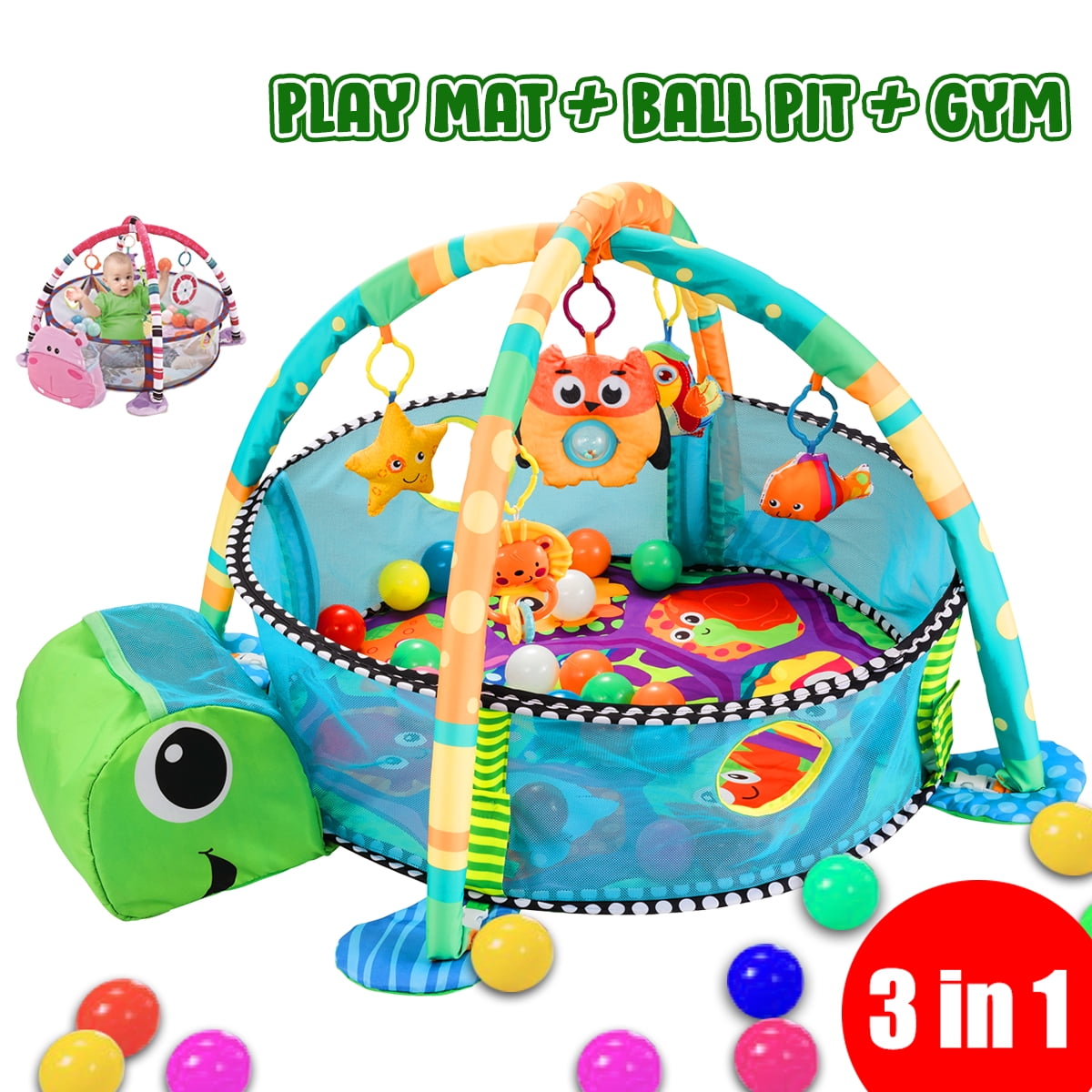 baby mat with hanging toys