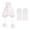 White, variant on Kids Winter Hat Gloves Set for Girls Boys 1-3 Years,Toddler Earflap Beanie Ear Warmer Mittens Fleece Lined Set