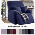 thumbnail image 5 of AuraLane Recliner Chair Cover, 3 Piece Stretchable Slipcover with Storage Pockets, Anti-Slip Furniture Protector for Kids & Pets(1 Seater,Only Cover), 5 of 5