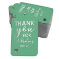 thumbnail image 1 of Inkdotpot Silver Foil Paper Hang Tags ThankYou For Celebrating With Us Bridal Shower-Baby Shower-Retirement-Wedding-Birthday Favor Tags 100 Pack, 1 of 6