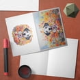 thumbnail image 4 of Welcome Spring Summer Dalmatian Portrait Flower Blue Sky 7x5in Folded Greeting Card Dog Lover Single Note Card with Envelope - 12001, 4 of 5