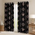 thumbnail image 2 of Feelyou Wildlife Duck Black Out Curtains, Damask Aztec Curtains Pack of 2 (42x63 Each), 2 of 6