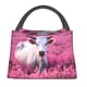 thumbnail image 1 of Disketp Flower Field Cow Bolsa Térmica Estampada, Bolsa Térmica Aislante para Almuerzo, Playa y Campamento, 1 of 6
