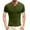 Army Green, variant on Floenr Mens T Shirts,Men's Plus Size Shirts Solid Color Short Sleeve T-Shirts Button-Up Shirts