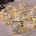 thumbnail image 3 of DYstyle Halloween Indoor Party Bar Halloween Decoration Skeleton Skull String Lights LED Pumpkin Lights Waterproof Battery Operated Halloween Lights, 3 of 5
