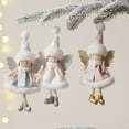 thumbnail image 7 of Christmas Hanging Doll Decorations, Christmas Tree Ornaments, Angelic Girl Doll with for Holiday Decor, Blue White Pink Cloth Stocking Stuffer Gift for Kids, 7 of 7