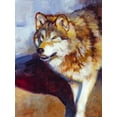 thumbnail image 2 of Chapman, Julie T. 12x14 White Modern Wood Framed Museum Art Print Titled - Wolf Study II, 2 of 4