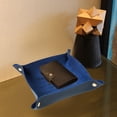 thumbnail image 5 of Valet Tray Desktop Storage Organizer - Multi-Use Leather Catchall Tray Bedside Nightstand Caddy Dice Holder for Keys, Phone, Wallet, Coin, Jewelry, Traveling and More, 5 of 5