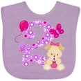 thumbnail image 3 of Inktastic Second Birthday with Cute Puppy and Butterflies Boys or Girls Baby Bib, 3 of 4