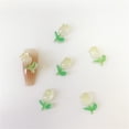 thumbnail image 2 of 50pcs Resin Kawaii Colorful A Art Nail Flatback Flower Rhinestone Buttons Applique Accessories DIY Manicure Scrapbook, 2 of 5