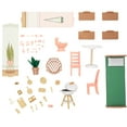 thumbnail image 4 of Click & Play Fully Assembled Pop-Up Wooden Dollhouse with 50 Accessories, 4 of 6