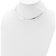 thumbnail image 4 of Sterling Silver Polished 3mm Neck Collar Made In Thailand qg1745, 4 of 5