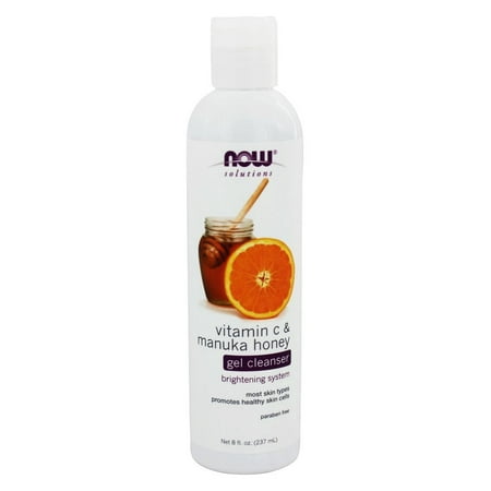 - NOW Foods - Gel Cleanser Vitamin C & Manuka Honey - 8 oz.