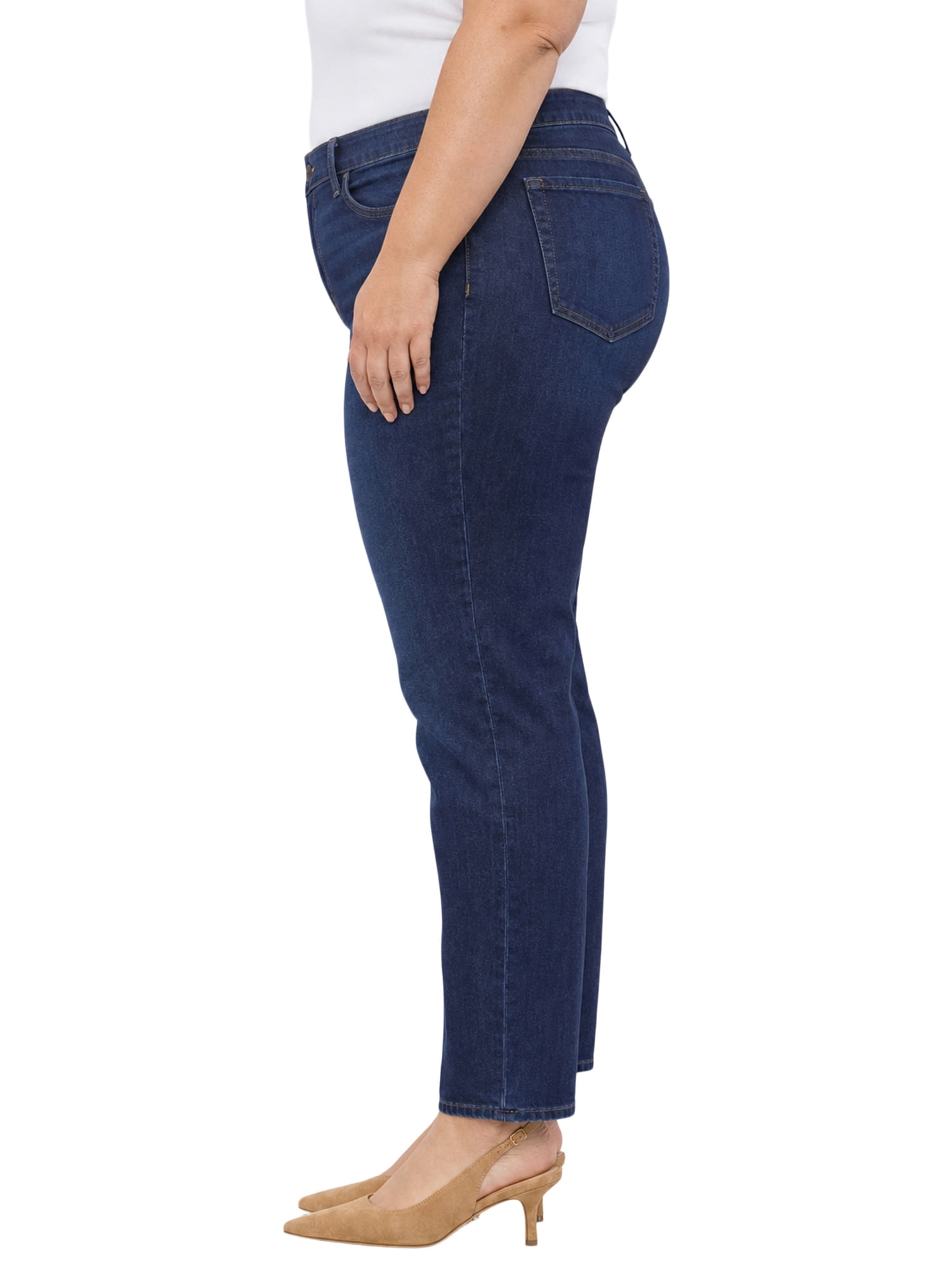 NYDJ Women’s, Women’s Petite, and Women’s Plus Marilyn Straight Jean, Sizes 2-24, featuring Lift Tuck® Technology