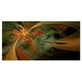 thumbnail image 2 of Fleur Fractale Numérique Orange Symmétrique, 2 of 3