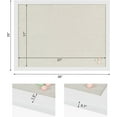 thumbnail image 6 of White Cork Board Bulletin Board with Linen, Wood Framed 30" x 20" Corkboard, Office Board for Wall Decor, Wall Mounted Pin Board Picture Board with 20 Pushpins for School, Home & Office, 6 of 8
