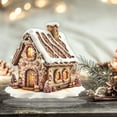 thumbnail image 6 of Snow Room House Decorations - 2D Wooden Gingerbread House & Village Decor, Christmas Centerpiece with Base for Winter Tiered Tray, Xmas Home & Kitchen (1 Pcs,7.8"), 6 of 7