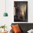 thumbnail image 4 of Painter Johannes Vermeer Painting Girl Reading A Letter at An Open Window Posters Canvas Art Prints Posters Photo Picture Painting Posters Decor Decorative 16x24inch(40x60cm), 4 of 6